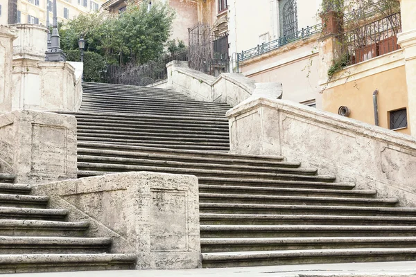 Знаменитые "Испанские ступеньки" в Риме, Италия — стоковое фото