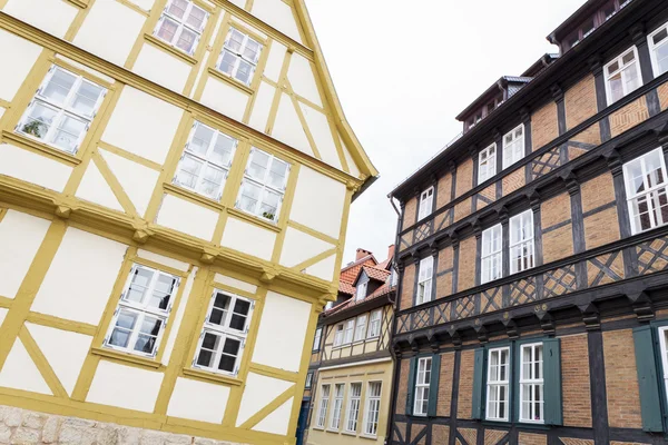 Yarı ahşap ev kasabada Quedlinburg, Almanya — Stok fotoğraf