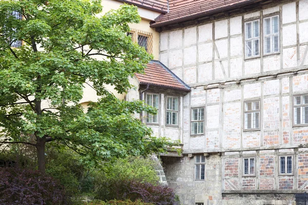 Yarı ahşap ev kasabada Quedlinburg, Almanya — Stok fotoğraf