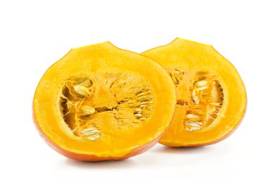 Beyaz arka plan üzerinde izole kabak tatlısı