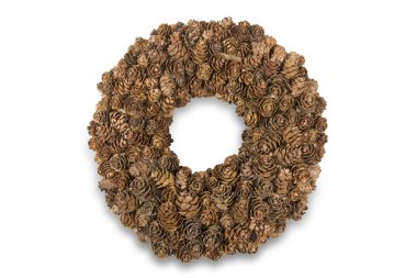 Melez (bitki) koniler, izole ile el yapımı çelenk