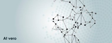 Konsept tasarım için beyaz arka planda sosyal bağlantısı olan modern illüstrasyon. Genel ağ bağlantısı. Web bağlantısı kavramı