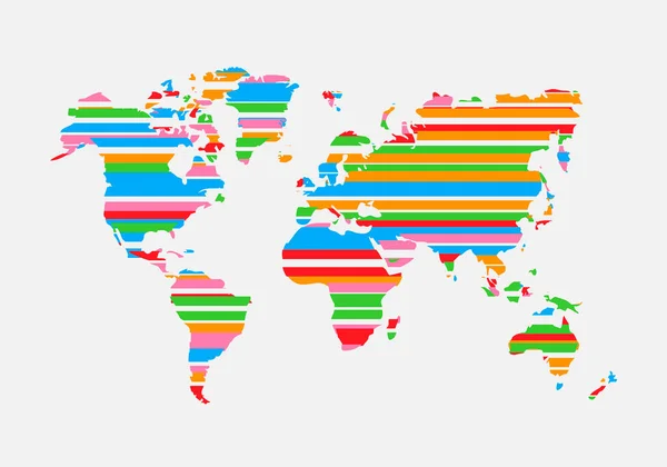 世界地図だ。創造的なベクトル図。光の背景。事業概念 — ストックベクタ