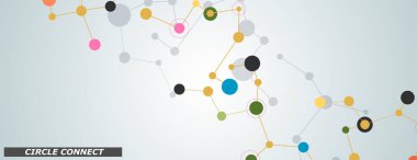 Bağlantı elemanları. Sosyal medya konsepti. Yaratıcı vektör çizgisi sembolü. Dijital iletişim. Tıp, teknoloji, bilim geçmişi. Yaratıcı geometrik duvar kağıdı