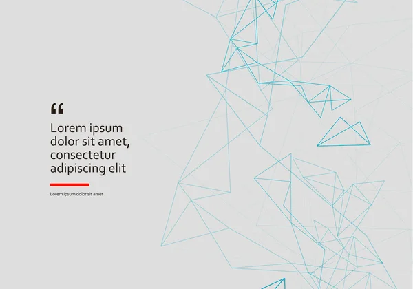 Modern ağ bağlantısı. Soyut teknoloji tasarımı. Kablosuz iletişim. Mavi geometrik arka plan. Modern şekil konsepti. Sosyal ağ