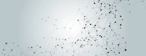 Duvar kağıdı tasarımı için soyut bağlantı çizgilerine sahip soyut illüstrasyon.