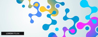 Mavi menekşe molekülleri ışık arka planında soyut bir şekilde. Bilim teknolojisi konsepti. Grafik tasarım ögesi