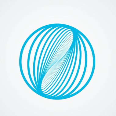 Tıbbi tasarım için çember bağlantılı soyut şekiller dizayn et. Siyah arka plan. Çizgi vektörü. Vektör deseni