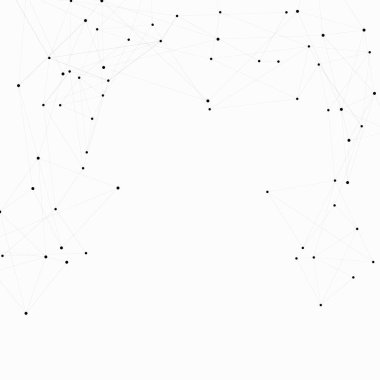 Işık arkaplanındaki desen. İletişim ağı. Vektör tasarım şablonu. Geleceğin teknolojisi. Dijital modern iletişim. Satır biçimi