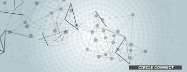 Modern model. Vektör çizim şablonu. Çizgi biçimi vektörü. Sembol bağlantısı tasarımı