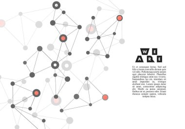 Soyut teknoloji geçmişi. Vektör üçgen yapı çizimi