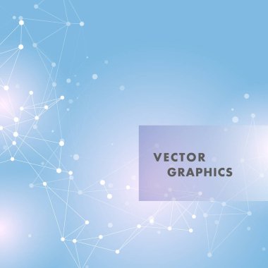 Beyaz çizgiler birleşiyor. Soyut fütürist ağ. Vektör illüstrasyonu