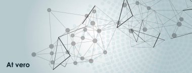 Çokgen bağlantılarını soyut biçimde zincirle. İletişim vektörü tasarımı