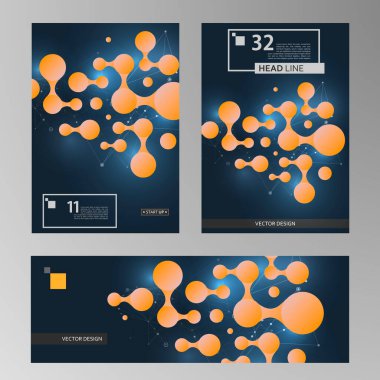 Çemberi birleştirmek, her amaç için harika bir tasarım. Basit vektör çizimi. Koyu renk. Çizgi çalışması. Yuvarlak şekilli. Sosyal medya ağı kavramı. Çember şekil şablon resimleme seti