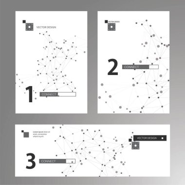 Dekoratif tasarım için beyaz zemin üzerinde bağlantı çizgileri tasarımı olan modern soyut simge. Soyut simge. Vektör tasarımı. Vektör deseni. Satır sembolü