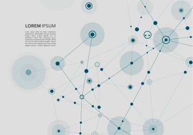 Web pazarlama tasarımı için modern bağlantı. Grafik tasarım elementi. Dijital bilim teknolojisi konsepti. Vektör soyut arkaplanı. İş tasarımı