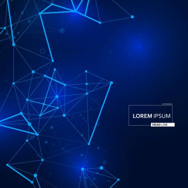 Çizgileri modern tarzda birleştir. İletişim sembolü arka planı. Vektör soyut tasarımı. Dekoratif bağlantı. Pleksus geometrik etkisi