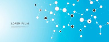 Beyaz arka planda noktaları birleştiren afişi olan modaya uygun bir kapak tasarımı. Beyaz arka plan. Moda modası. Vektör çizimi çizimi. Satır biçimi