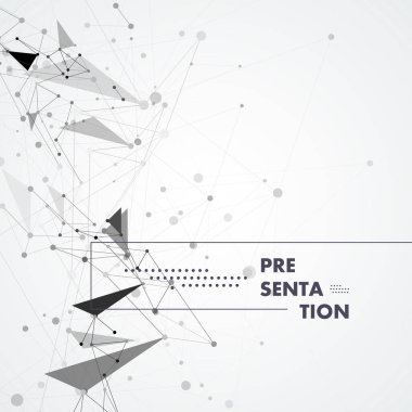 Tasarımınla bağlantılı gri grafik arka plan noktaları. Vektör illüstrasyonu