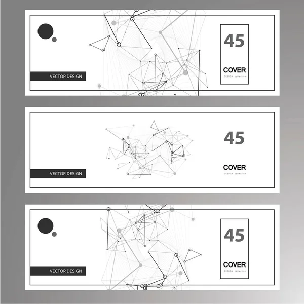 Portada abstracta sobre fondo blanco. Fondo abstracto. Plantilla de diseño vectorial. Folleto de diseño creativo. Fondo blanco. Concepto de tecnología de la ciencia digital. Estructura de conexión de red — Vector de stock