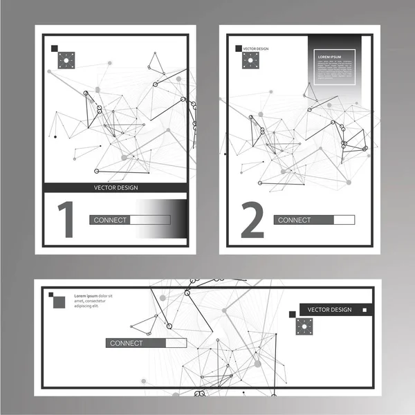 Сучасний дизайн флаєрів для дизайну банерів. Сучасний плакат, банер, брошура, флаєр, обкладинка. Шаблон веб-сторінки. Інтернет технології. Концепція бізнес-технології. Інтернет, графіка, банер — стоковий вектор