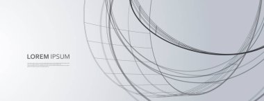 Soyut bağlantı çemberleri. Bağlantı sembolü atom şablonu. Vektör illüstrasyonu modern şablon tasarımı