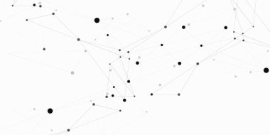 Biyoloji sembolü internet tasarımı. Soyut bilim araştırması küresel bağlantı. Vektör bağlantı noktaları ve satır tasarımı