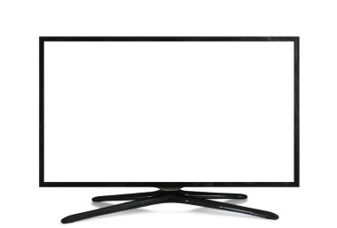 4k monitor isolated on white clipart