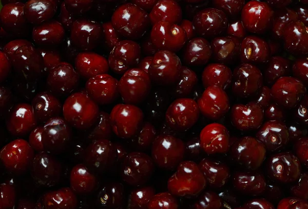 Cherry red, close-up sebagai background — Stok Foto