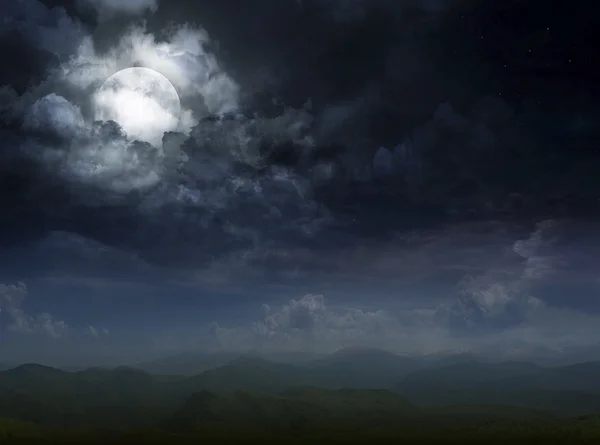 Fullmåne bakgrund — Stockfoto