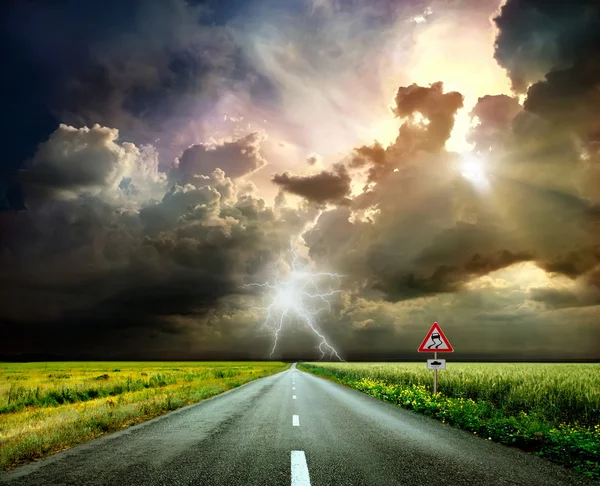 Road to the sky — Stock Photo, Image