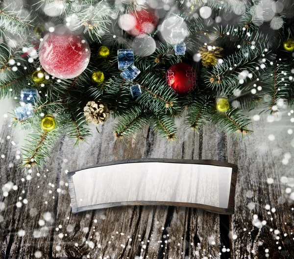 Fondo de invierno o Navidad — Foto de Stock