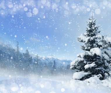 winter christmas background clipart