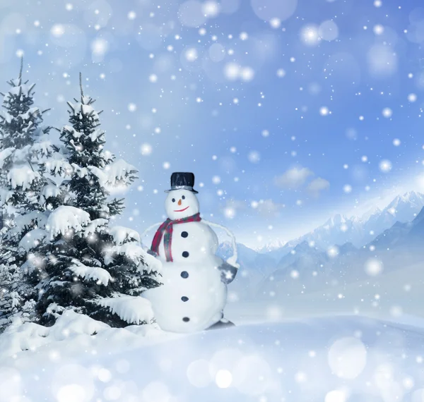 冬のクリスマス背景 — ストック写真