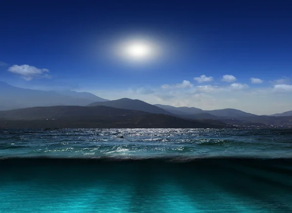 Beach at night — Stock Photo, Image