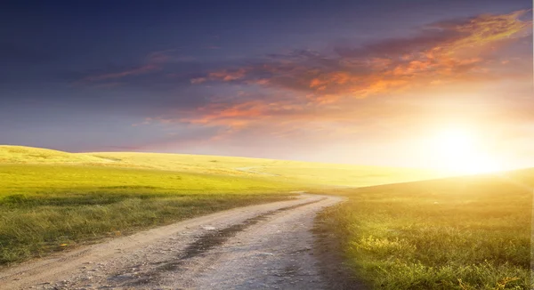 Landelijke weg — Stockfoto