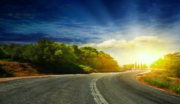 The road in the mountains . — Stock Photo, Image