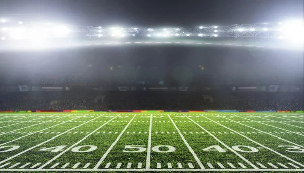 Stadio per sport e concerti vuoto in una giornata di sole — Foto Stock