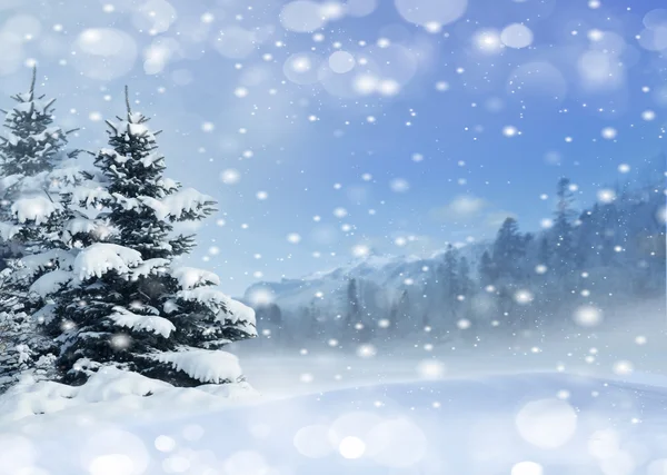 Winter Weihnachten Hintergrund — Stockfoto