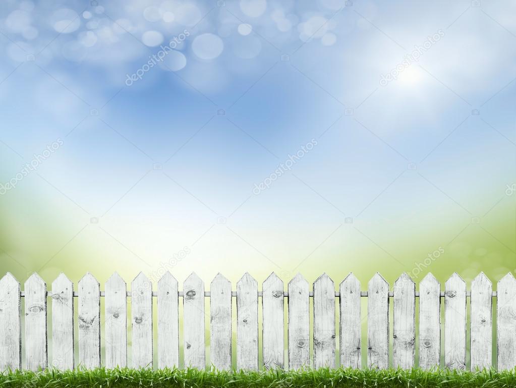 springold white fence