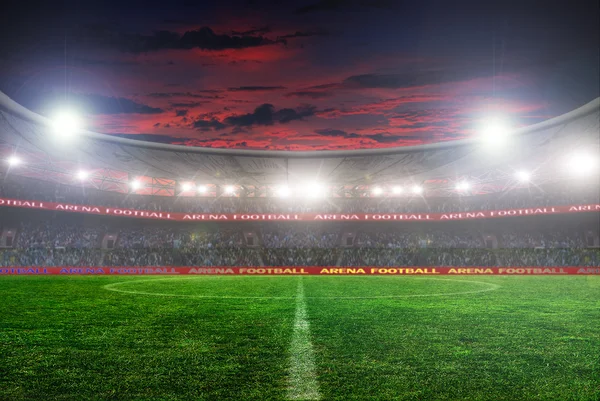 Estádio de futebol antes do jogo — Fotografia de Stock