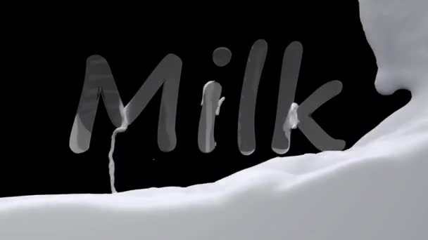 Metinde süt dalgası — Stok video