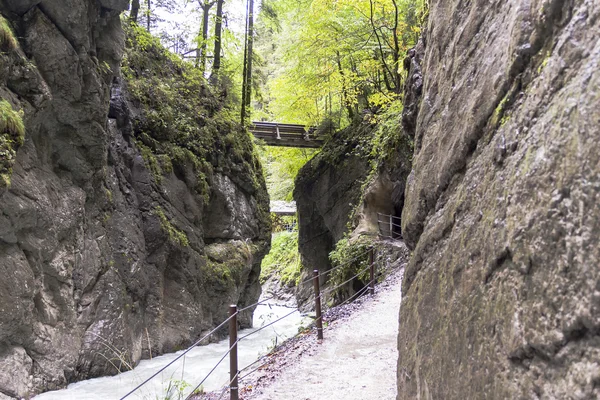 Os Partnachklamm na Baviera Alemanha — Fotografia de Stock