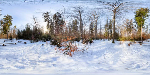 Kugelförmige 360 Grad Nahtlose Rundumsicht Gleicheckiger Projektion Panorama Der Naturlandschaft — Stockfoto