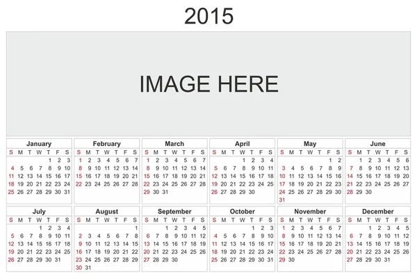 Calendário 2015 — Fotografia de Stock