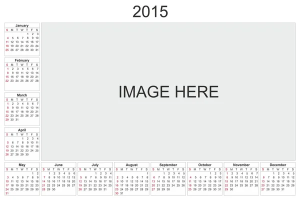 Takvim 2015 — Stok fotoğraf
