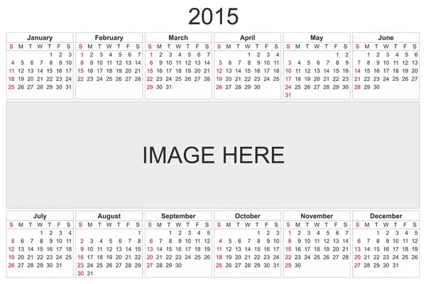 Calendario 2015 Imagen de archivo