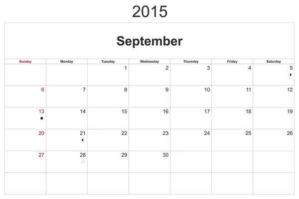 Календарь 2015 — стоковое фото