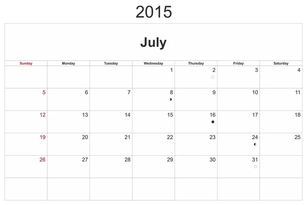 Календарь 2015 — стоковое фото