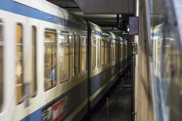 Munich subway in motion — Stock Photo, Image